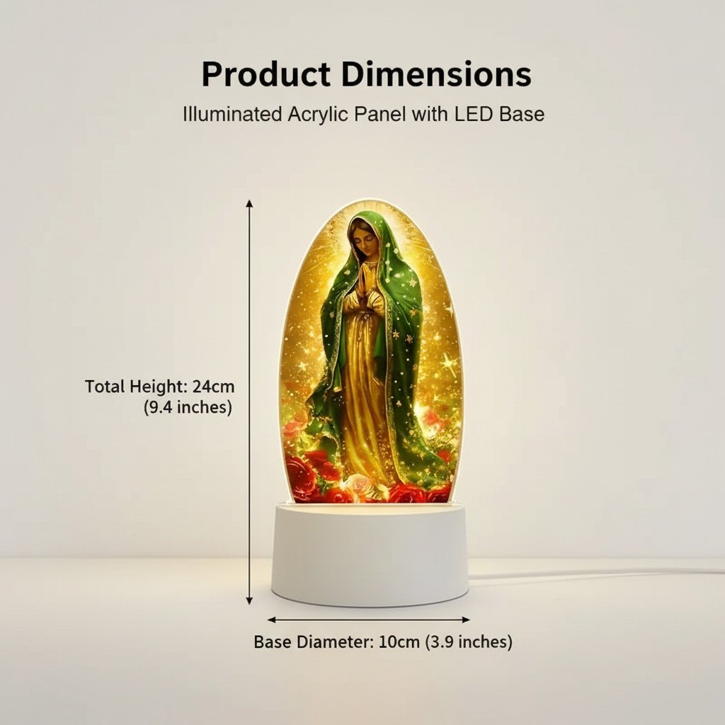 🕊️Divine Radiance: Our Lady of Guadalupe Light✨