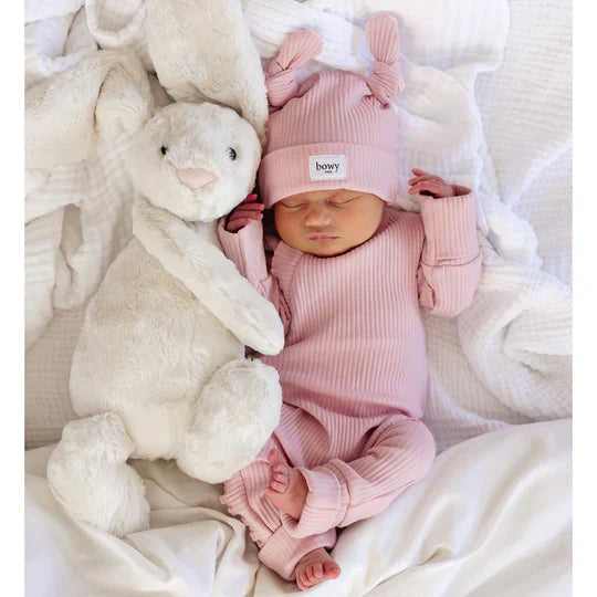 Baby Frill Onesie - Rose