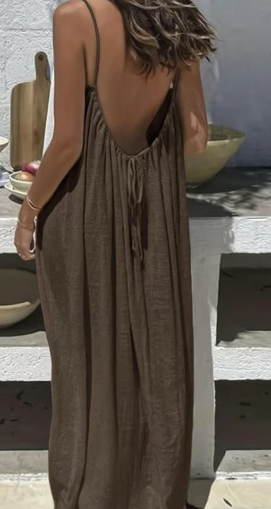 🔥Buy 3 Save 15% 💥Women's Solid Color Cami Lounge Dress