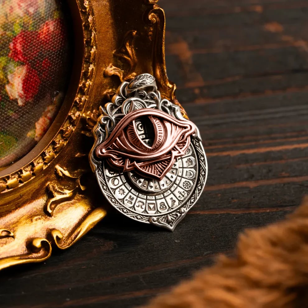 👁️🗨️Handmade Tarot Vision Pendant: Connect to Cosmic Wisdom Anytime(Cheat Sheet Included)