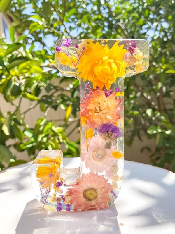 🌸Handmade Floral Resin Home Decor/ Night Light