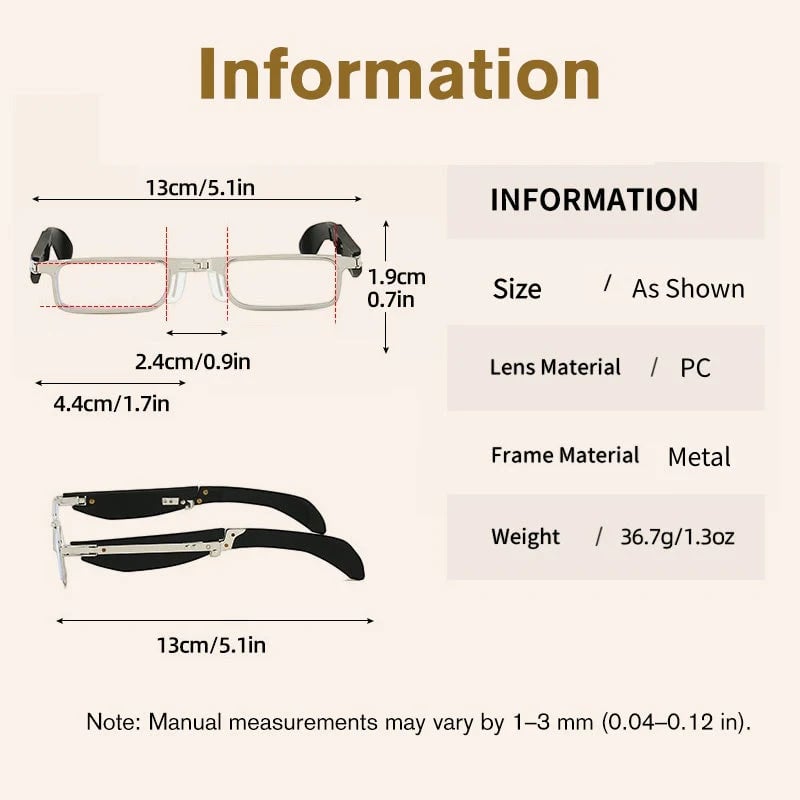 (🎁Last Day 50% OFF)👓Foldable Anti-Blue Light Reading Glasses with Case