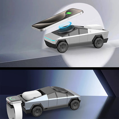 Armor King CyberDock 3-in-1 Wireless Charger + Car Model Ornament + Stand