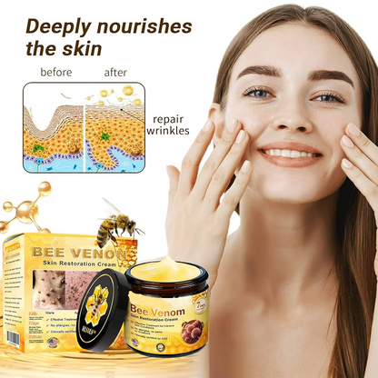 Botox Bee Venom Skin Restoration Cream - Anti-aging, Hydrating, Skin Firming & Lifting, Skin Repair, Even Tone, Acne and Dark Spot Treatment, Wart and Mole Removal, and Psoriasis Relief.
