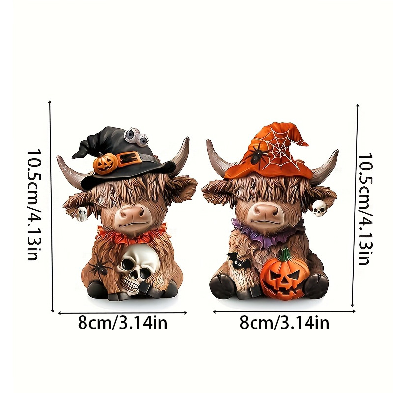 🎄Highland Cow Holiday Series – Fun Resin Figurine for Every Celebration!