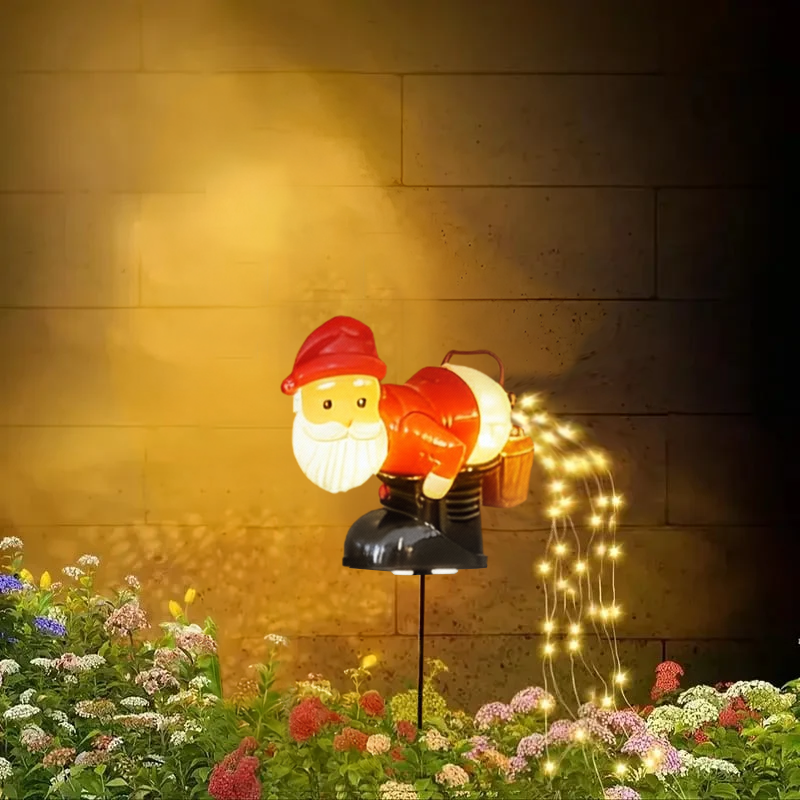 Black Friday 70% OFF-Santa Claus Solar Outdoor Decorative Lights