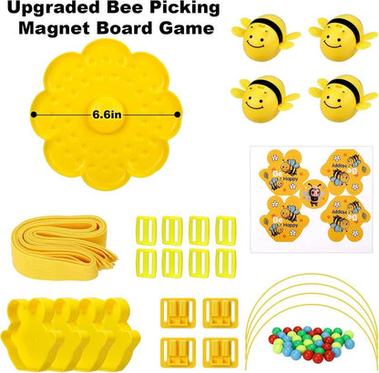 Fun Family Games for Kids and Adults Colorful Multifunctional Magnetic Bee Toy String Game for Outdoor Backyard Travel Camping Edition Ages 3+