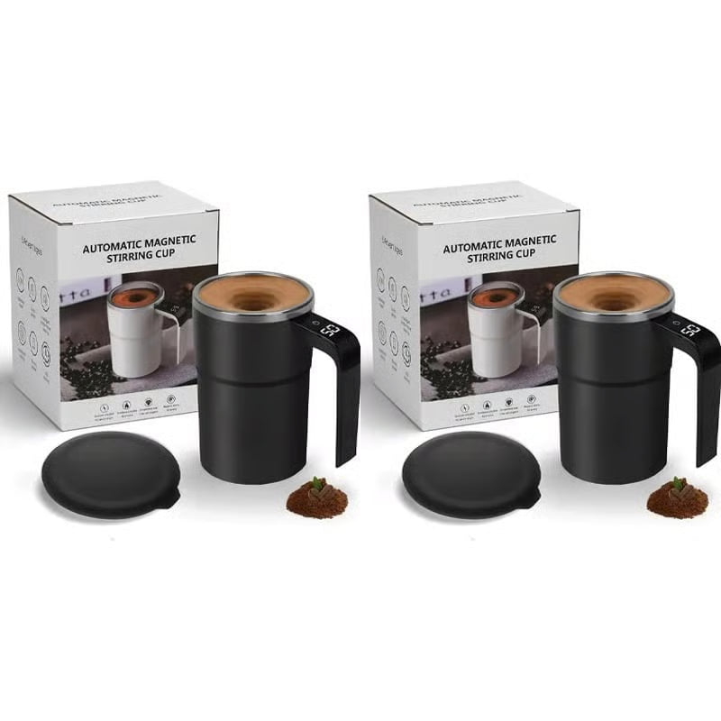 🏆Flash Sale⚡50K+ SOLD! 💥☕ Rechargeable Automatic Magnetic Stirring Coffee Mug Set