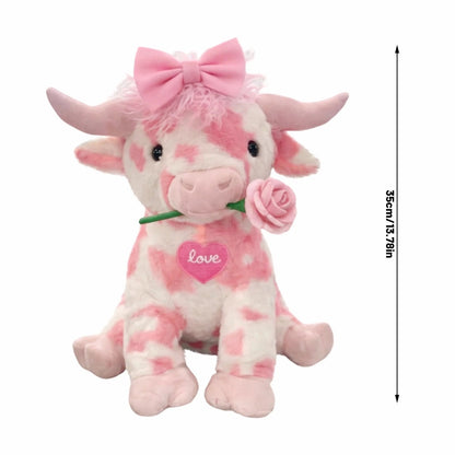 🐮Adorable Pink Highland Cow Plush