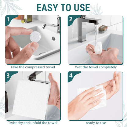 ✨Compressed Towel Tablets - 142% high-quality pure cotton