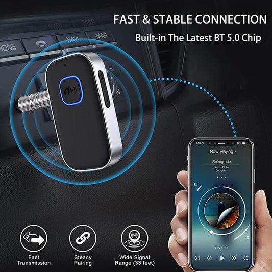 Bluetooth Compatible Audio Wireless FM Transmitter Car Stereo Receiver