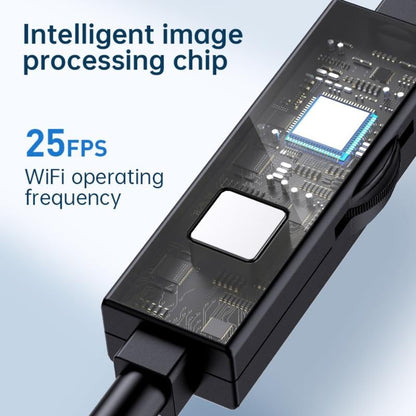 16.4ft Endoscope Camera with Light for iPhone and Android, 1920P HD IP67 Waterproof Borescope with 8 Adjustable LED Lights, Semi-Rigid Snake Camera, 7.9mm Black, Diagnostic Tool