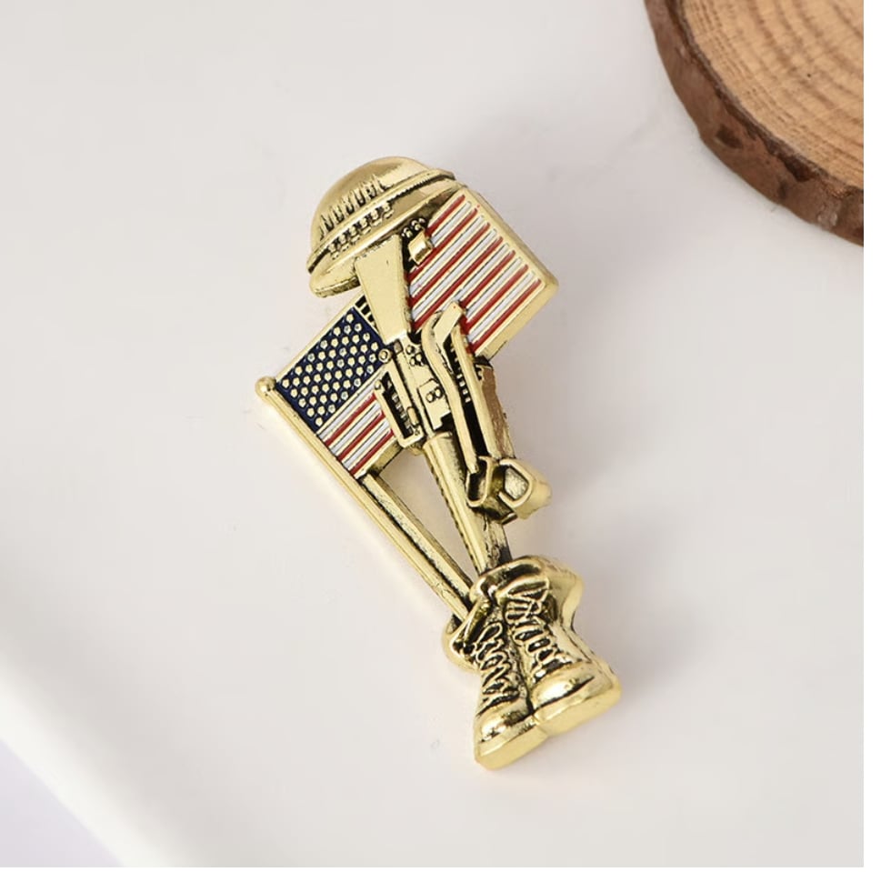 Handmade Soldier Memorial Pin