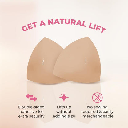 🔥Summer Promotion🔥Sticky Bra Inserts - Washable & Reusable, Instant Lift🔥(Latex-free and Allergy-friendly)