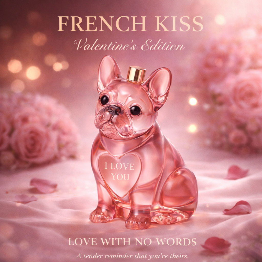 Valentine's Day gift,FRENCH KISS Bottle,French Bulldog Fragrance Bottle