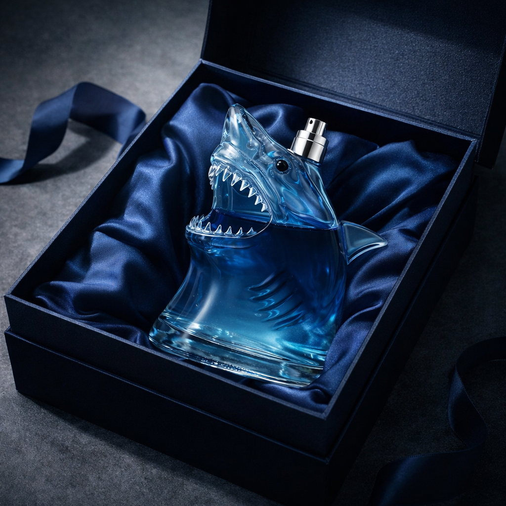 🦈🌊 DEEP WATER Fragrance Bottle,Jaws-Style Fragrance Bottle