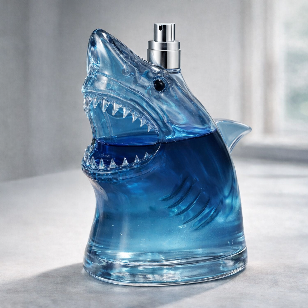🦈🌊 DEEP WATER Fragrance Bottle,Jaws-Style Fragrance Bottle