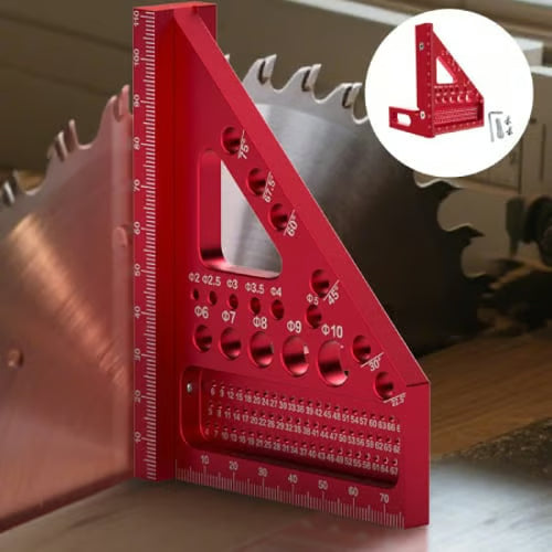 3D Multi-Purpose Carpenter's Triangle Square