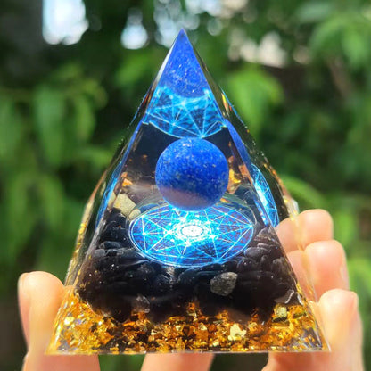 🔮Enigmatic Natural Crystal Pyramid Ornament