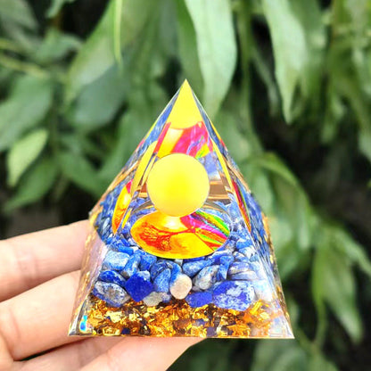 🔮Enigmatic Natural Crystal Pyramid Ornament