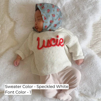 Hand Knitted Personalized Sweater