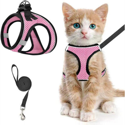 Adjustable Pet Harness & Leash Set