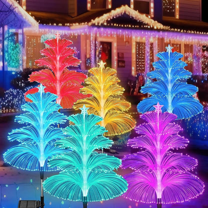 7-Color Gradient Changing Solar Christmas Tree Lights🎄