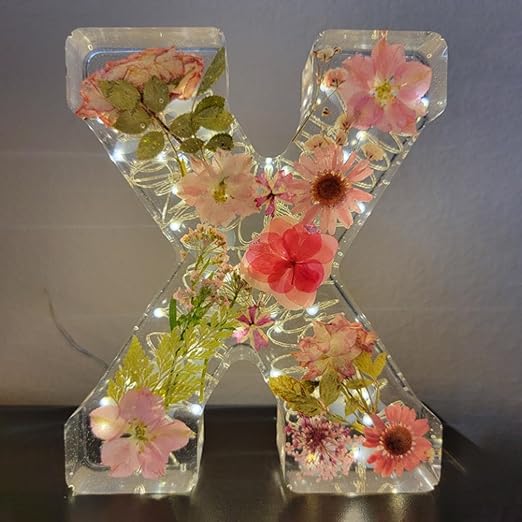 🌸Handmade Floral Resin Home Decor/ Night Light