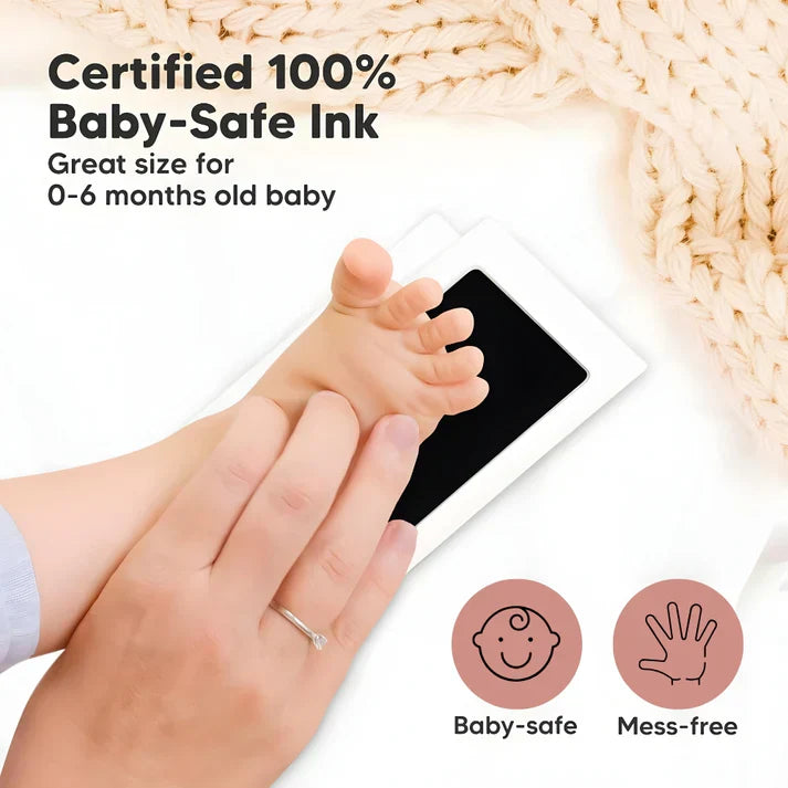 Clean-Touch Ink Pad Kit for Baby Hand and Footprint