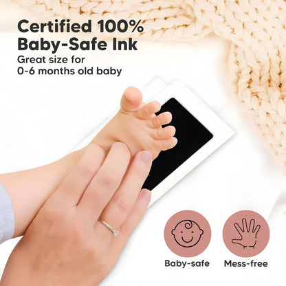 Clean-Touch Ink Pad Kit for Baby Hand and Footprint