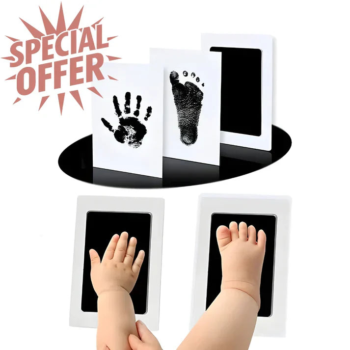 Clean-Touch Ink Pad Kit for Baby Hand and Footprint