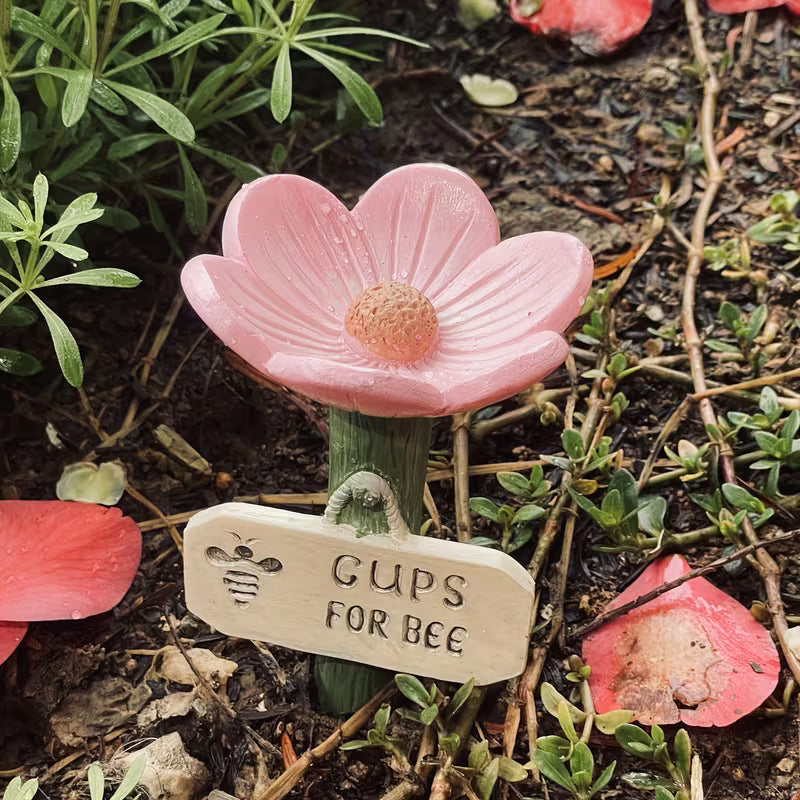 🌸Flower-Shaped Ceramic Bee Watering Station🐝💧