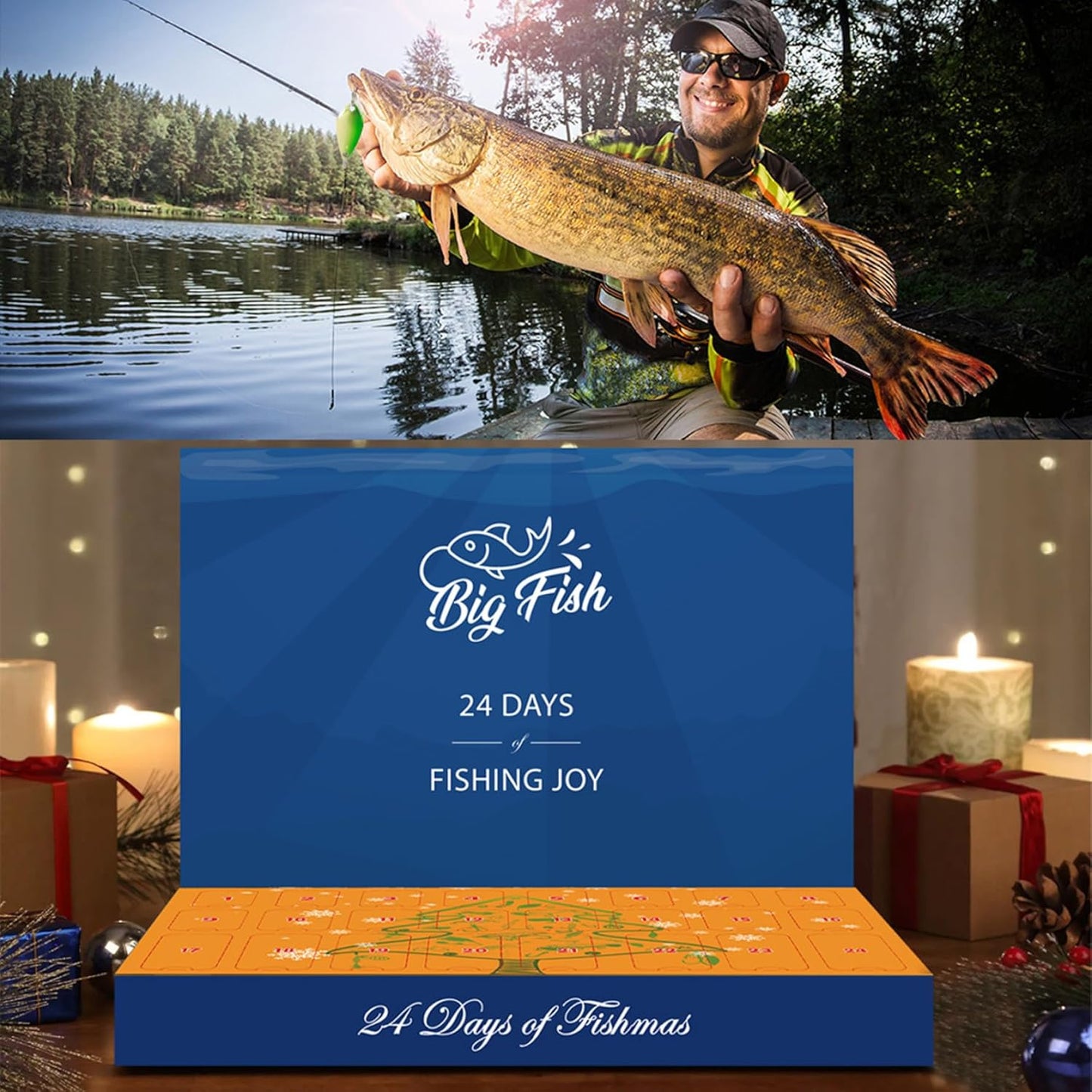 Advent Calendar 2025 Fishing Lure Countdown Calendar